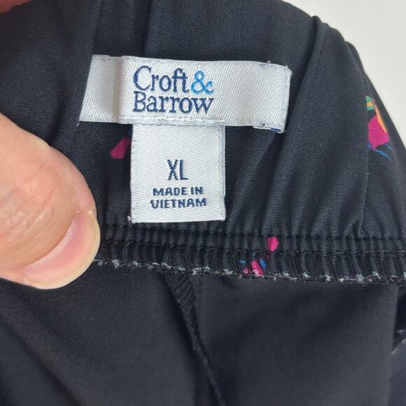 Croft & Barrow Skort XL Black Tucan Bird Print pockets outdoor athletic hiking - Picture 6 of 8